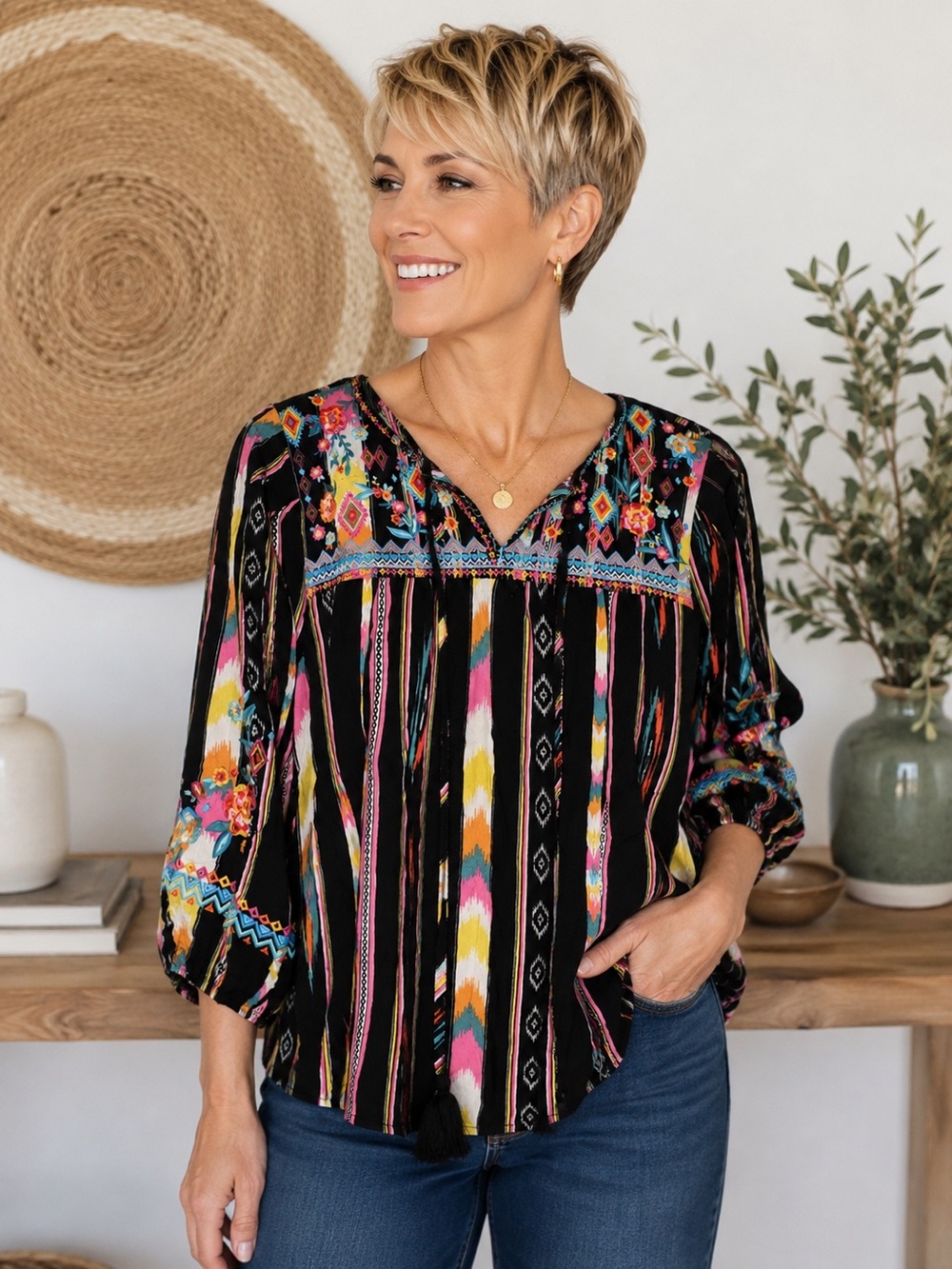 Savanna Jane Peasant Top Blouse